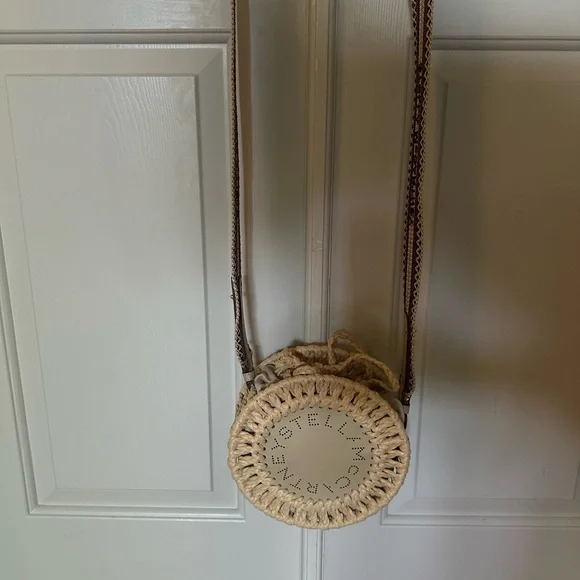 Stella McCartney Natural Woven Round Crossbody Bag, Excellent Used Condition - Picture 3 of 10